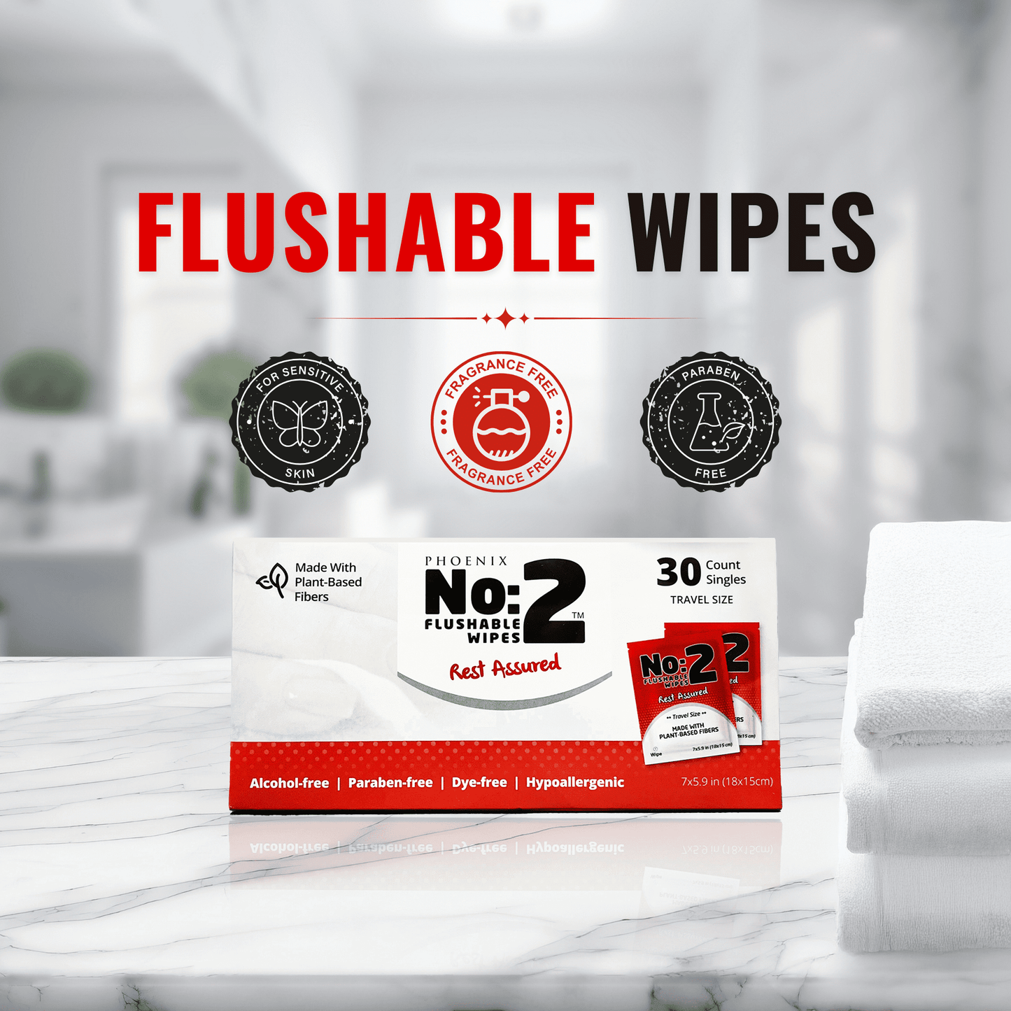 No: 2 Flushable Wet Wipes